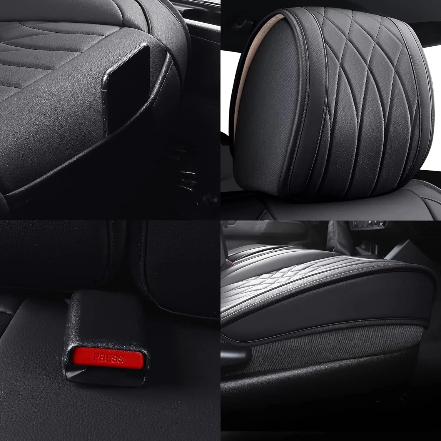 Custom Fit Leather Car Seat Covers for Toyota Tacoma (2005–2023)