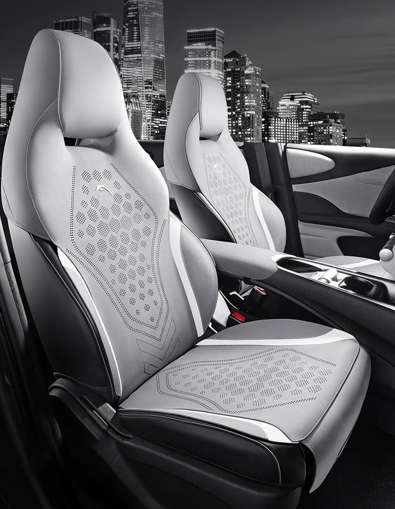Custom Half-Cover Suede Seat Cushion Pads for BYD Dolphin