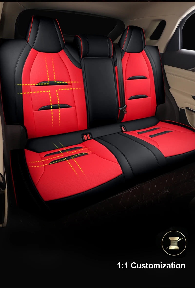 Custom Fit Leather Car Seat Covers for FAW Bestune T77 Pro (2019–2023)