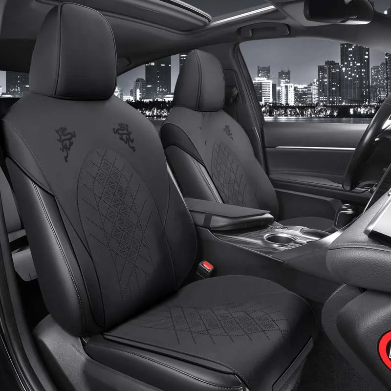 Custom Fit Half-Cover Alcantara Suede Car Seat Cushion Pads for Toyota Highlander