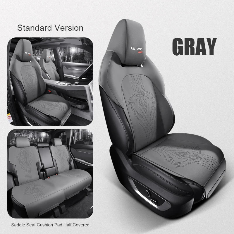 Custom Fit Half-Cover Suede Car Seat Covers for Changan CS75 PLUS