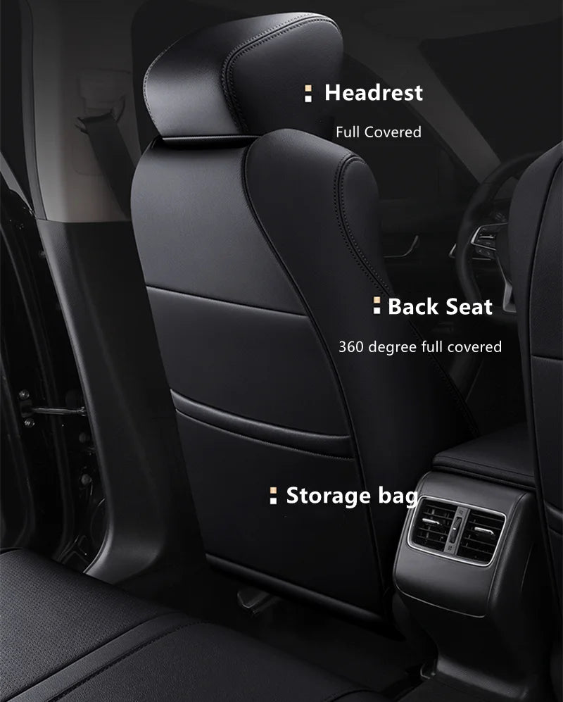 Custom Fit Leather Car Seat Covers for Honda Accord