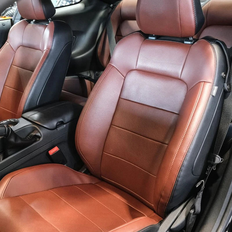 Custom Fit Leather Car Seat Covers for 2015–2024 Ford Mustang GT Coupe