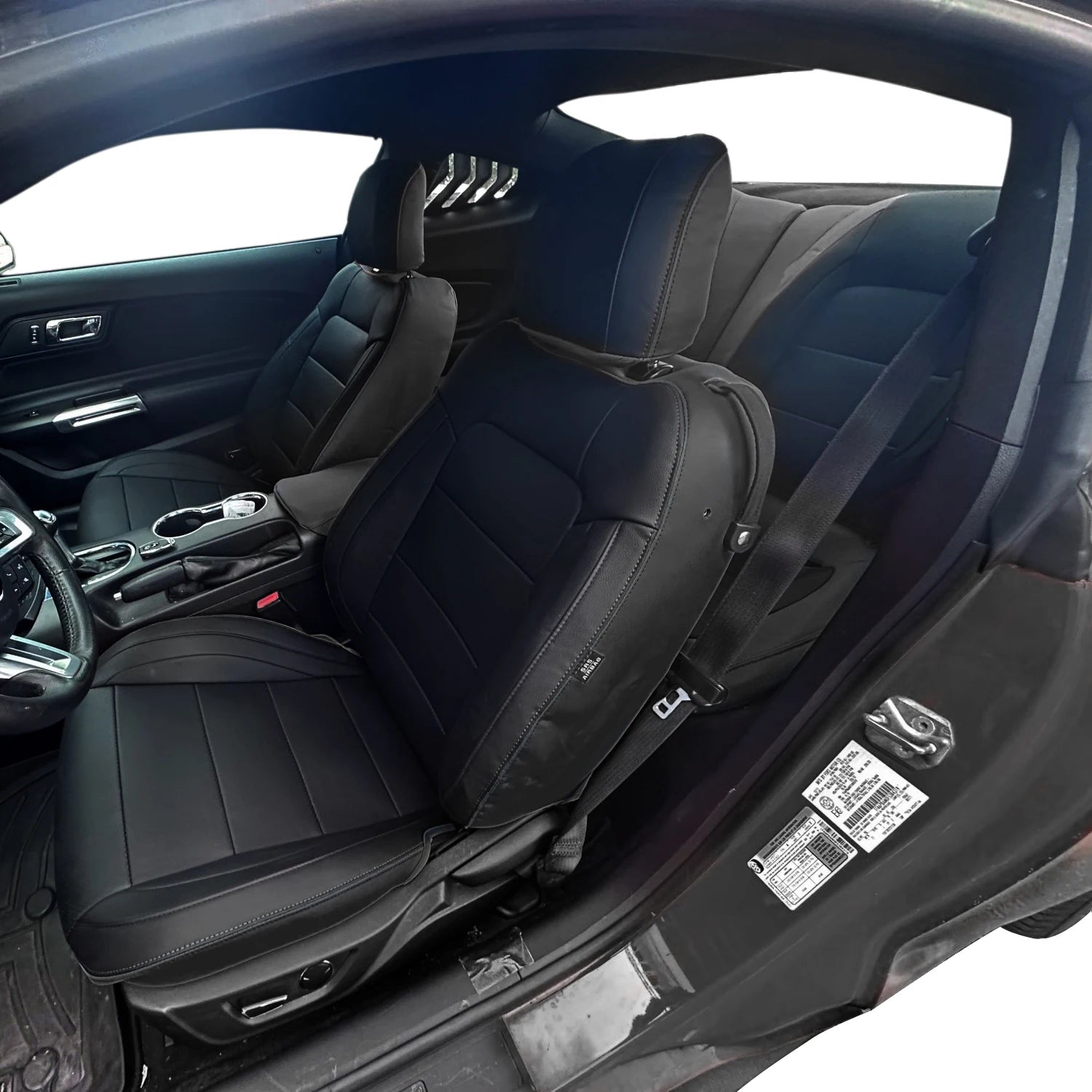 Custom Fit Leather Car Seat Covers for 2015–2024 Ford Mustang GT Coupe