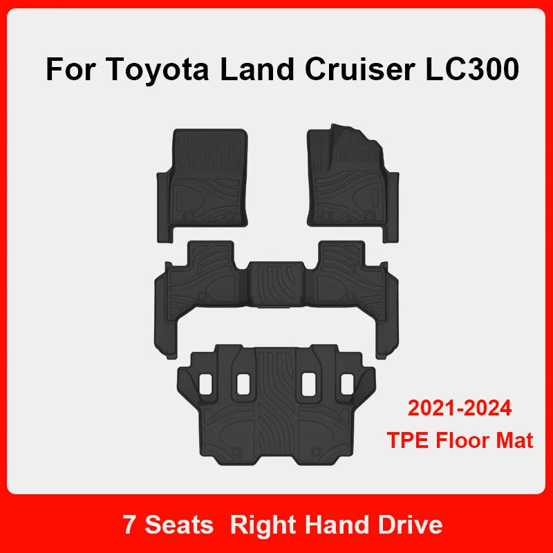 Custom Fit TPE Floor Mats for Toyota Land Cruiser LC300