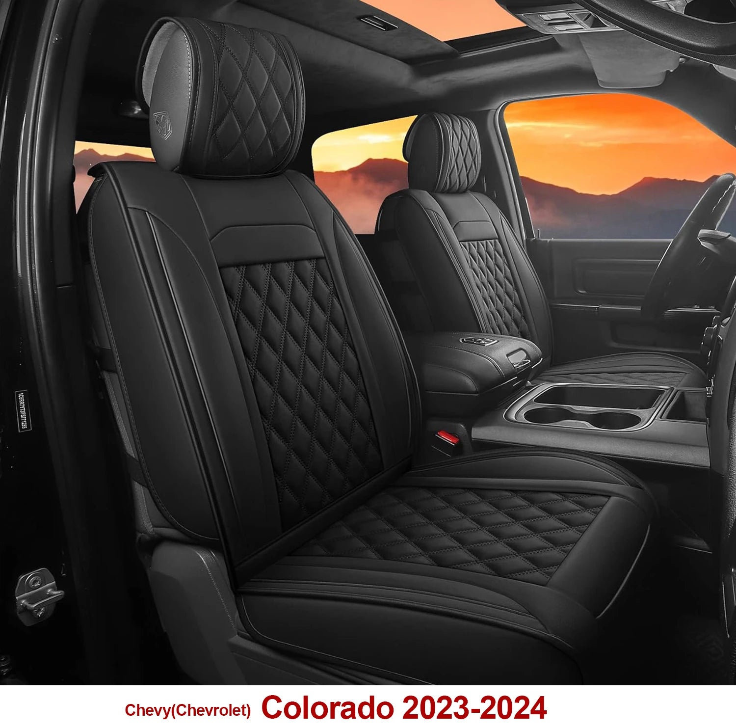 Custom Fit Leather Car Seat Covers for Chevrolet Colorado (2015–2024)