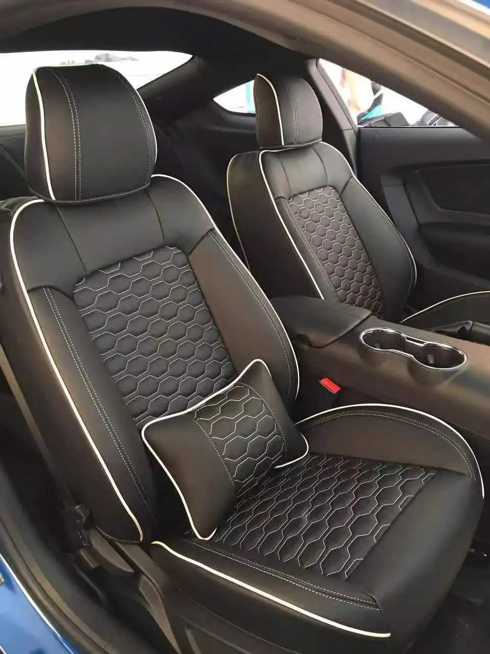 Custom Fit Leather Car Seat Covers for Ford Mustang Convertible