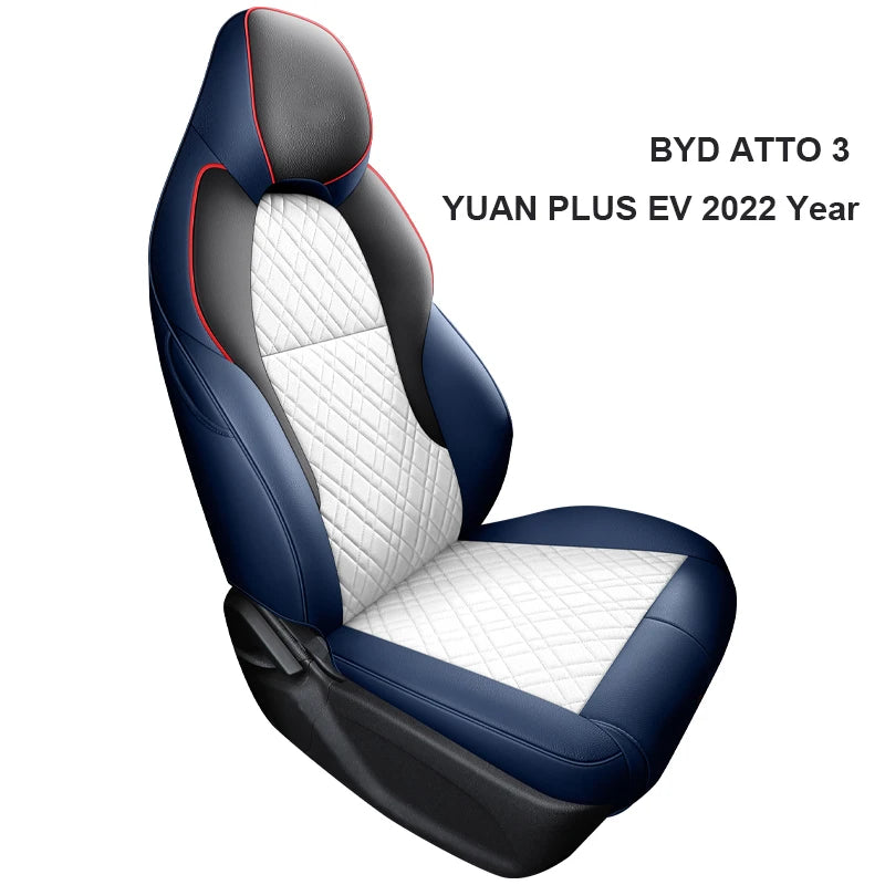 Custom Fit Leather Car Seat Covers for BYD Atto 3 (2022)