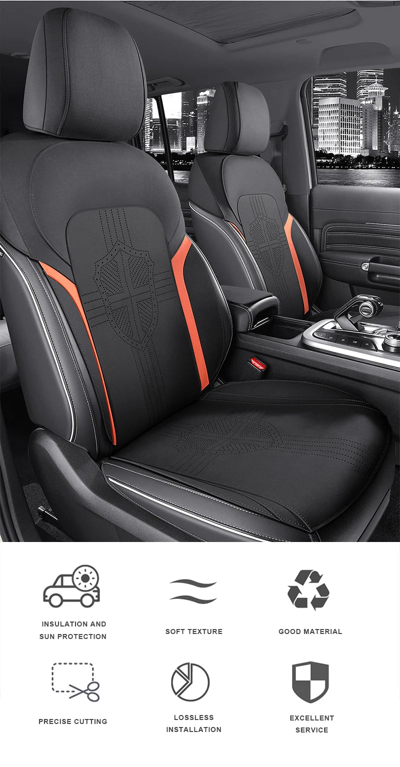 Custom Fit Half‑Cover Suede Car Seat Cushion Pads for Tank 300