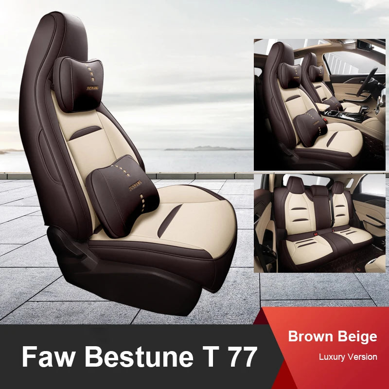 Custom Fit Leather Car Seat Covers for FAW Bestune T77 Pro (2019–2023)