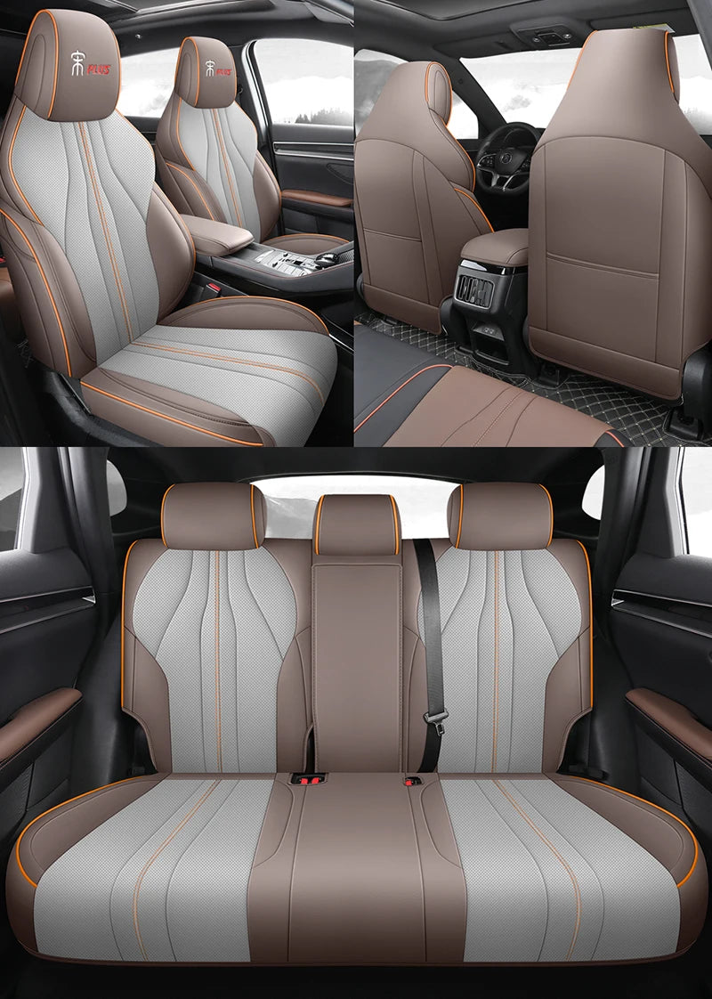 Custom Fit Leather Car Seat Covers for BYD Song Plus EV (2021–2025)