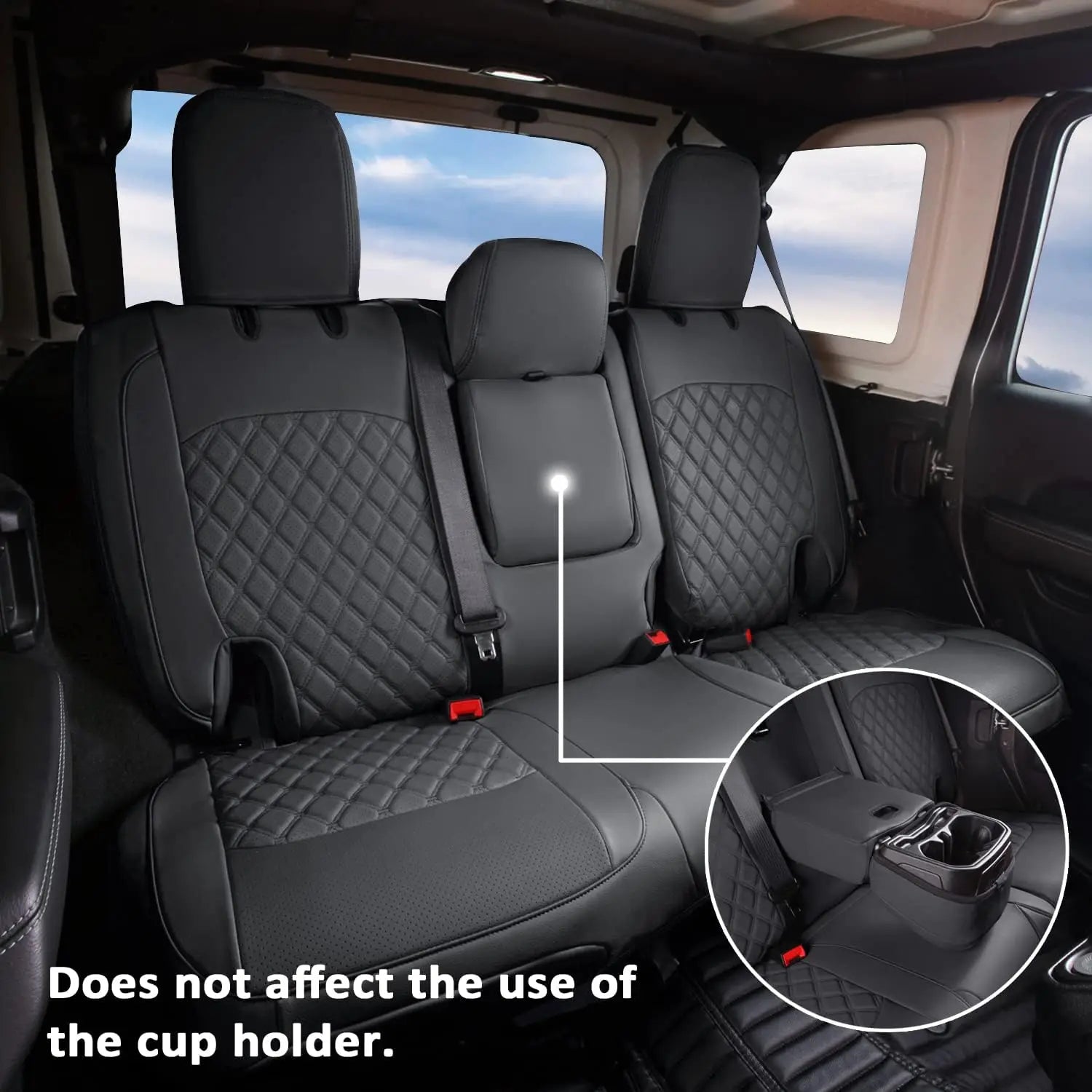 Custom Fit Leather Car Seat Covers for Jeep Wrangler (2018–2024)