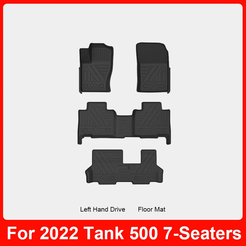 Custom 3D TPE Floor Mats for Tank 500 (2022–2024)