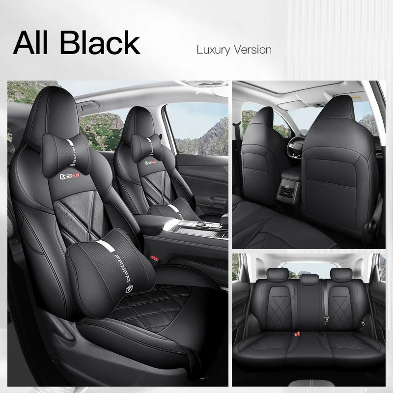 Custom Fit Leather Car Seat Covers for Changan CS55 Plus