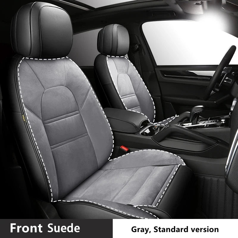 Custom Fit Suede Leather Car Seat Covers for Audi Q7 (7‑Seater)