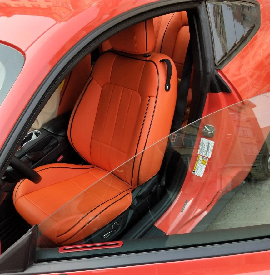 Custom Fit Leather Car Seat Covers for 2015–2024 Ford Mustang GT Coupe