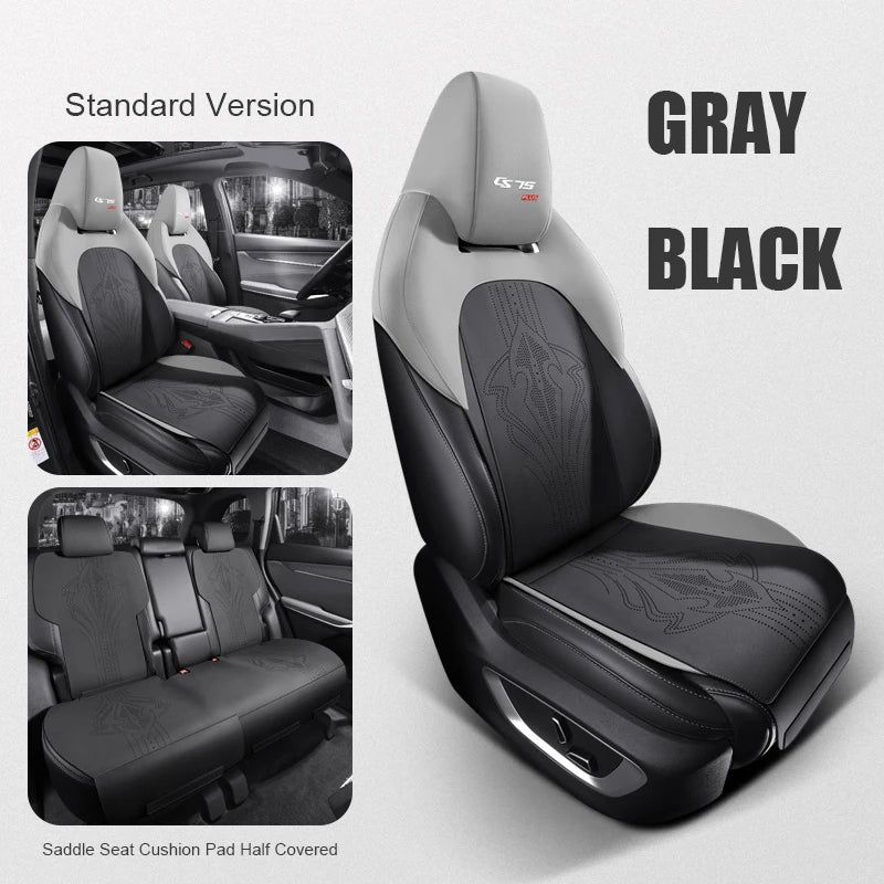 Custom Fit Half-Cover Suede Car Seat Covers for Changan CS75 PLUS