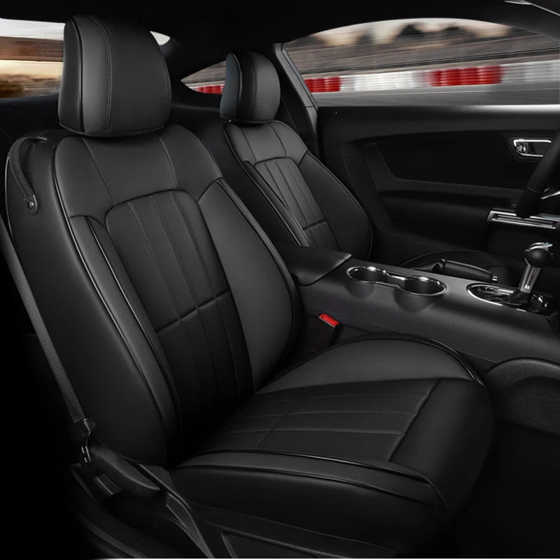 Custom Fit Leather Car Seat Covers for 2015–2024 Ford Mustang GT Coupe