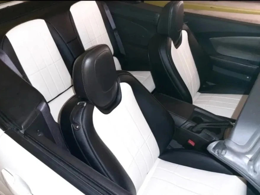 Artificial Nappa Leather Custom Fit Camaro Seat Covers for 2010–2024