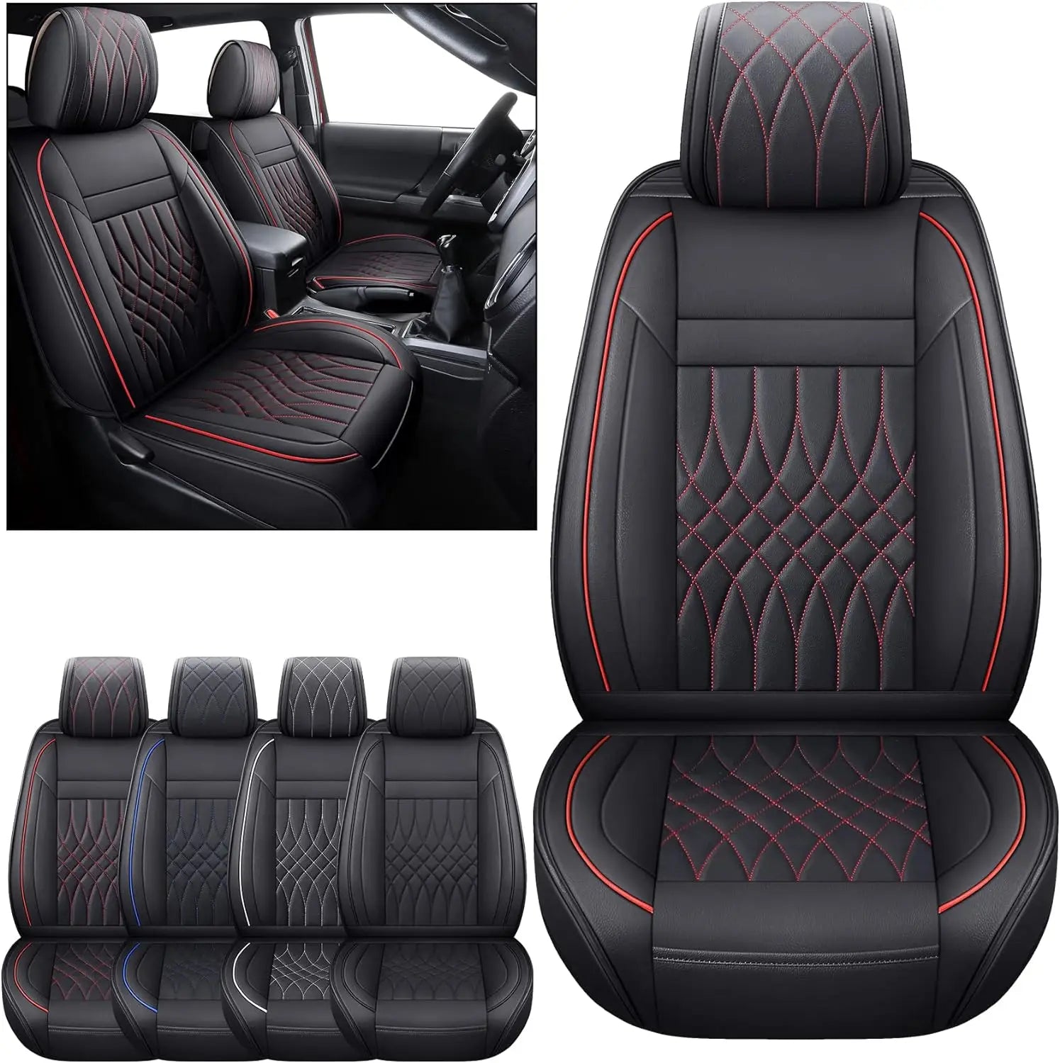 Custom Fit Leather Car Seat Covers for Toyota Tacoma (2005–2023)