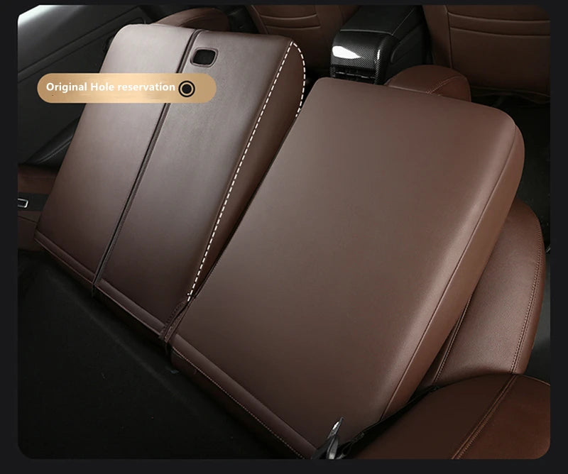 Custom Fit Leather Car Seat Covers for Tesla Model 3