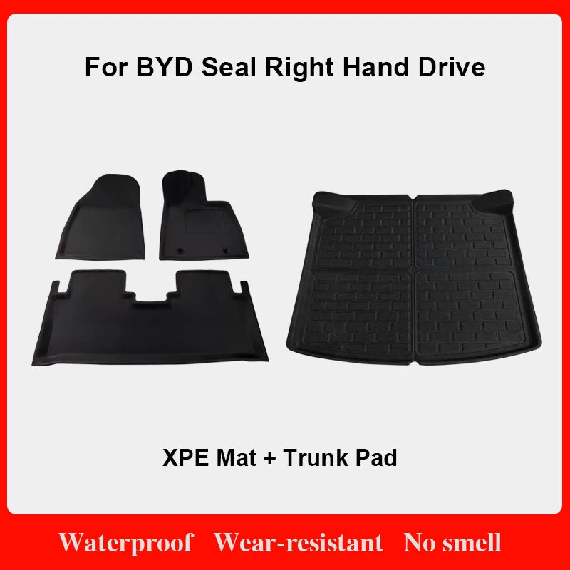 Custom XPE Floor Mats for BYD Seal (2023–2024, Right-Hand Drive)