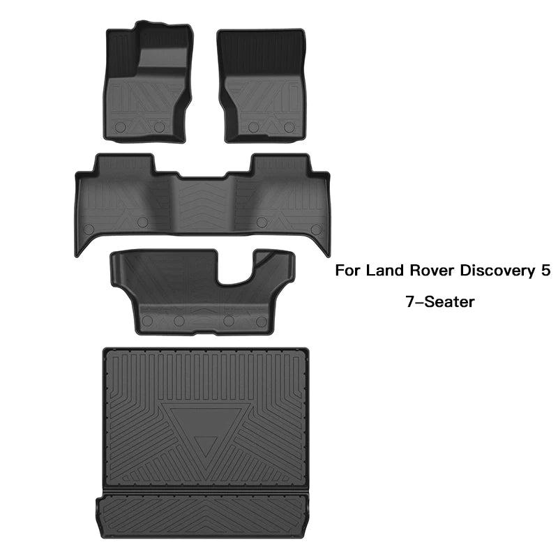 Custom Fit TPE Floor Mats for Land Rover Discovery 5 (2017–2020, 7-Seater)