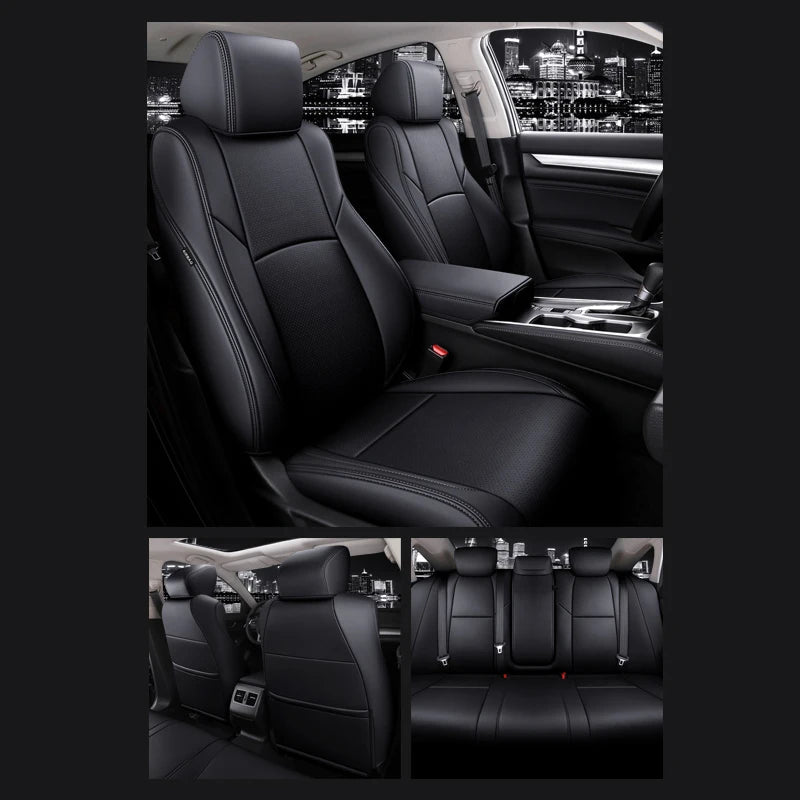 Custom Fit Leather Car Seat Covers for Honda Accord
