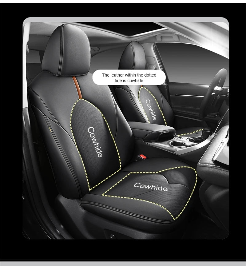 Custom Fit Leather Car Seat Covers for Toyota Camry