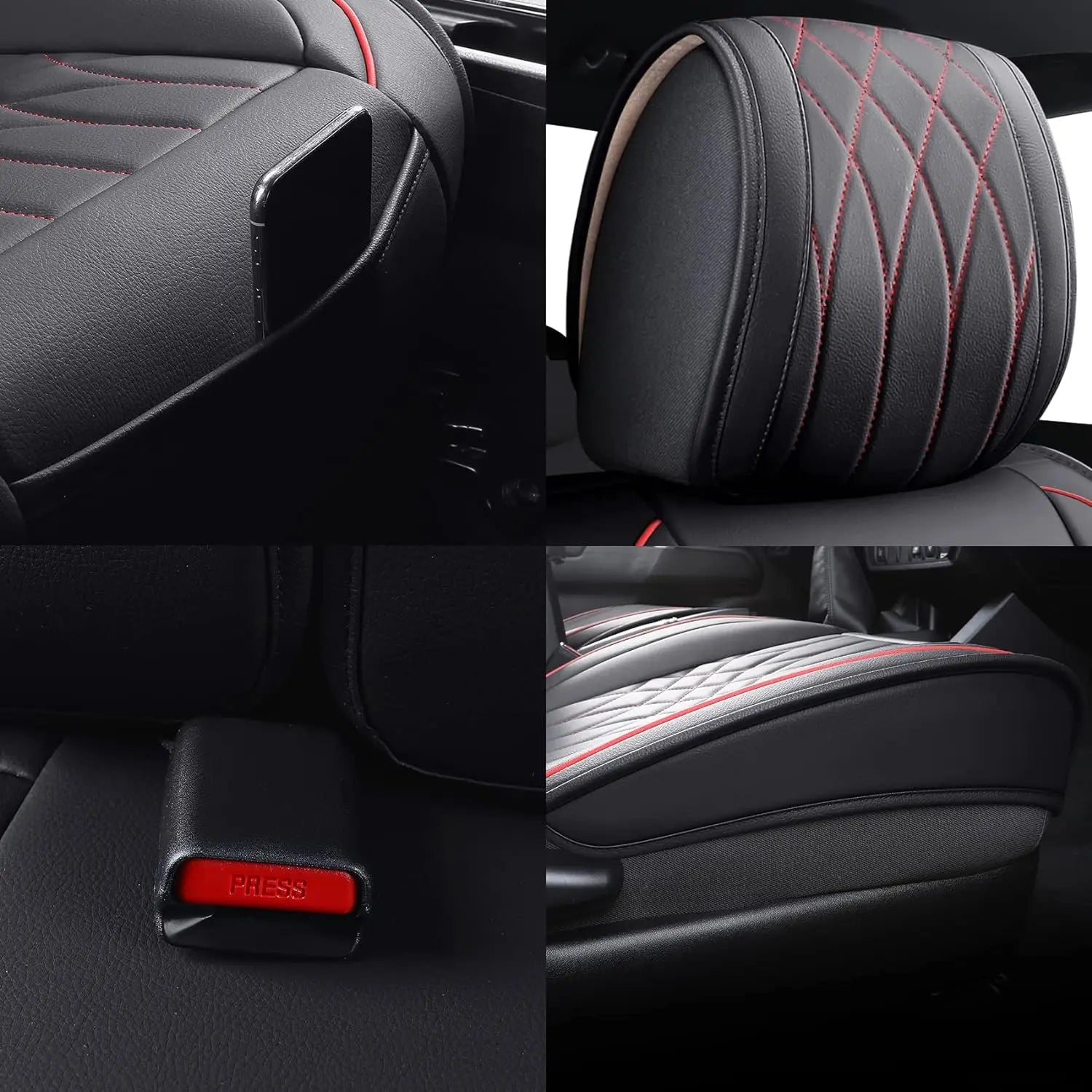 Custom Fit Leather Car Seat Covers for Toyota Tacoma (2005–2023)