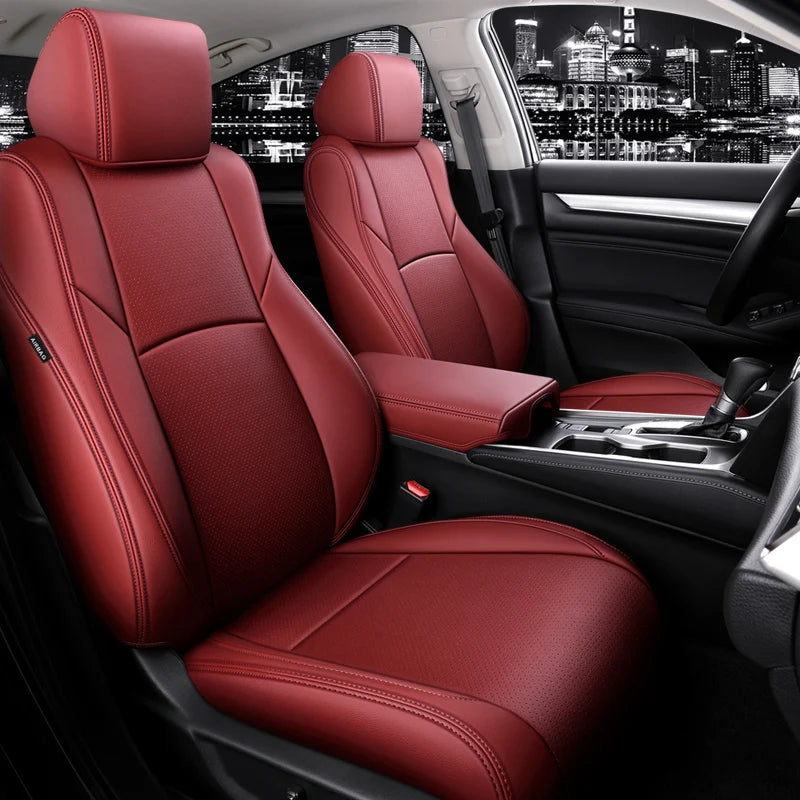 Custom Fit Leather Car Seat Covers for Honda Accord