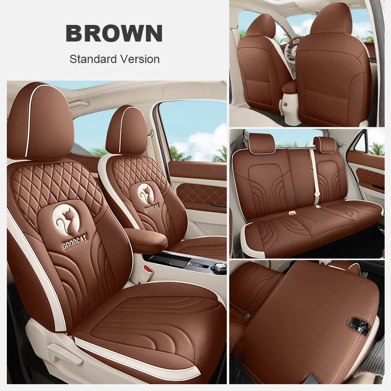 Custom Fit Leather Car Seat Covers for GWM Ora 03