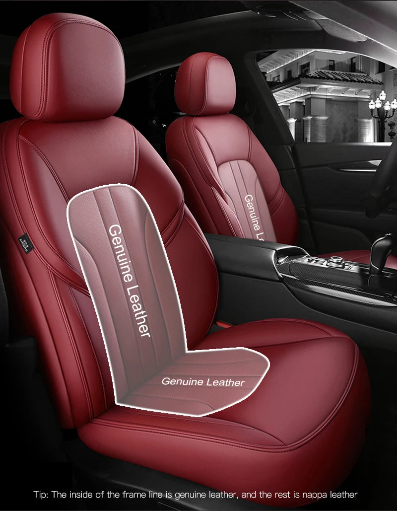 Custom Fit Leather Car Seat Covers for Maserati Levante