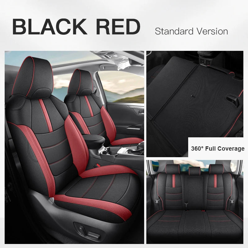 Custom Fit Flax Linen Breathable Car Seat Covers for Toyota RAV4 (2013–2019)