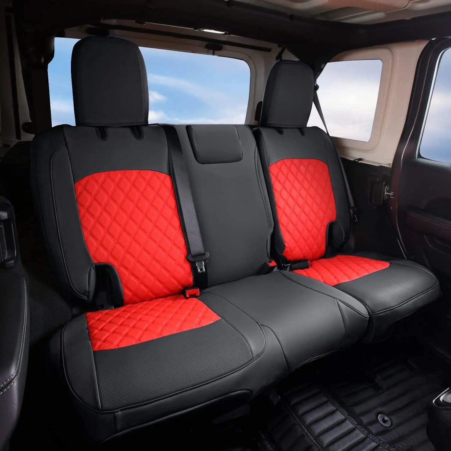 Custom Fit Leather Car Seat Covers for Jeep Wrangler (2018–2024)
