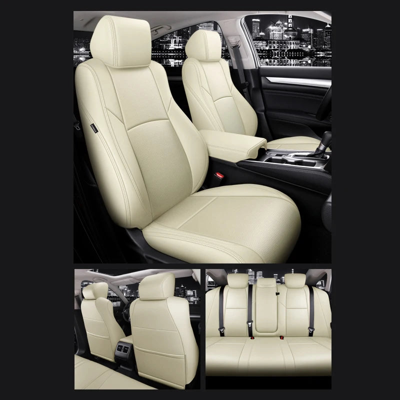 Custom Fit Leather Car Seat Covers for Honda Accord