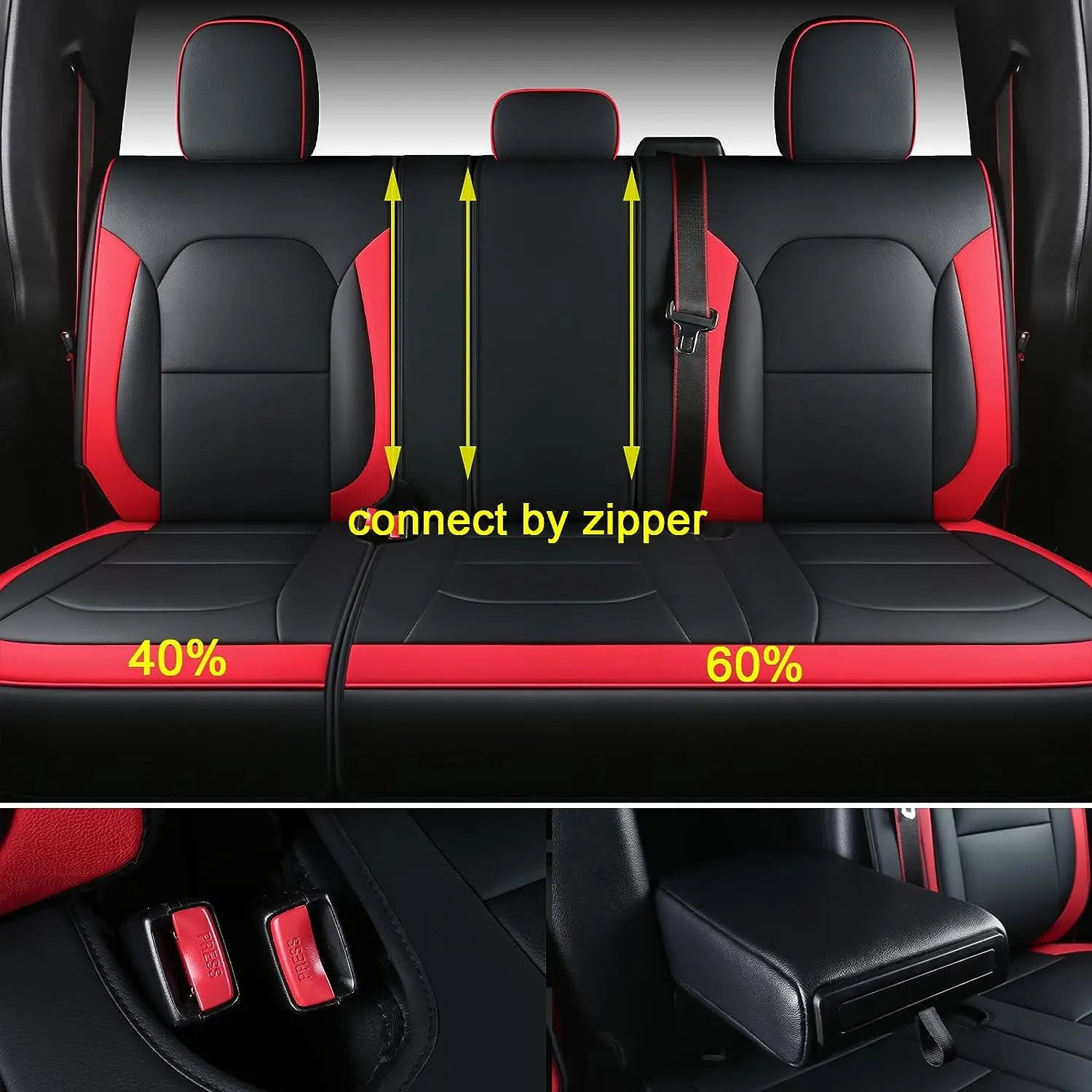 Custom Fit Leather Car Seat Covers for Ford F150 (2015–2023)