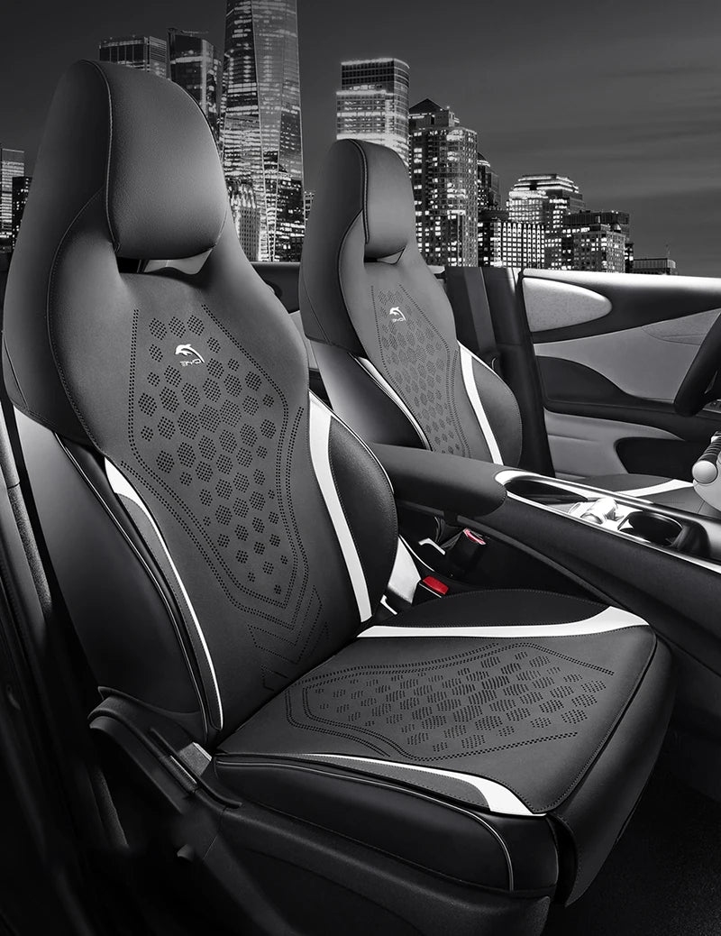 Custom Half-Cover Suede Seat Cushion Pads for BYD Dolphin