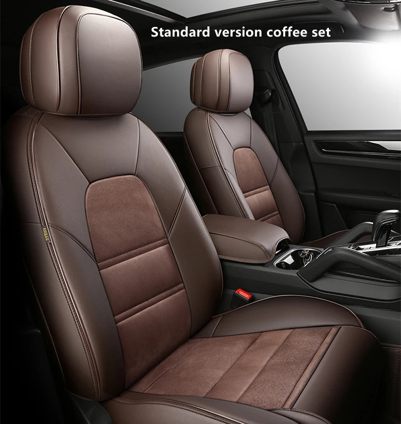 Custom Fit Suede Leather Car Seat Covers for Audi Q7 (7‑Seater)