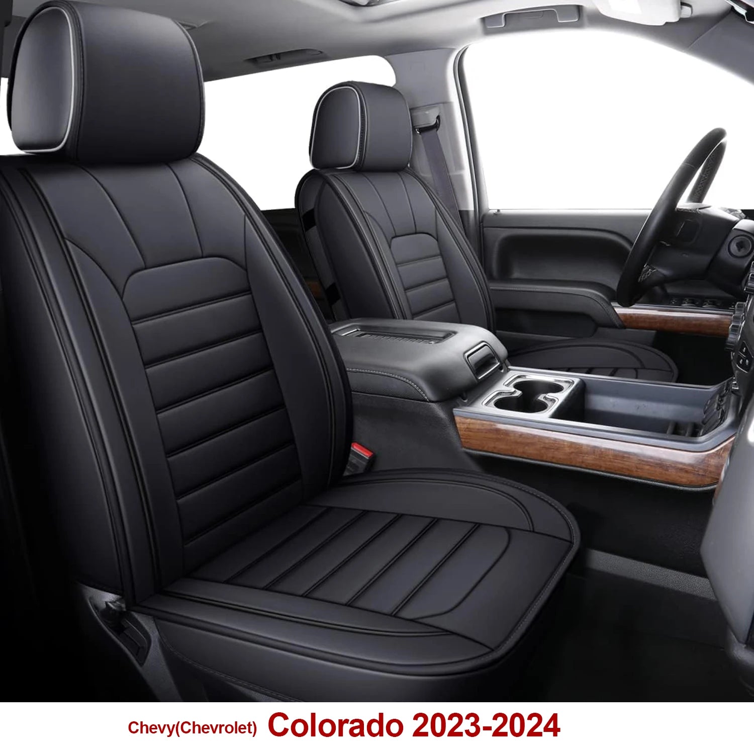 Custom Fit Leather Car Seat Covers for Chevrolet Colorado (2015–2024)