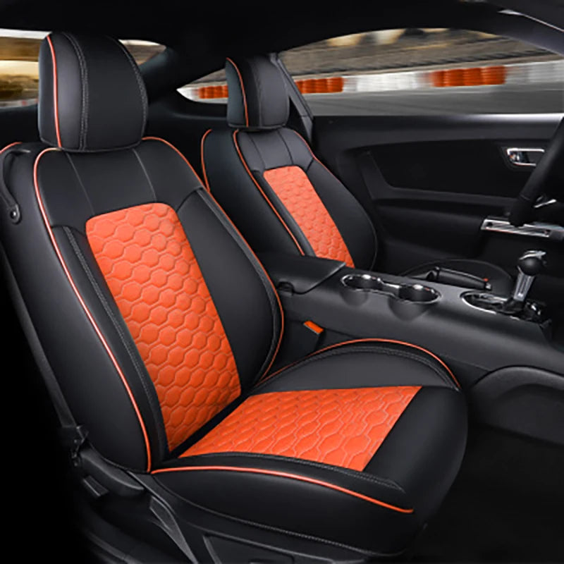 Custom Fit Leather Car Seat Covers for 2015–2024 Ford Mustang GT Coupe