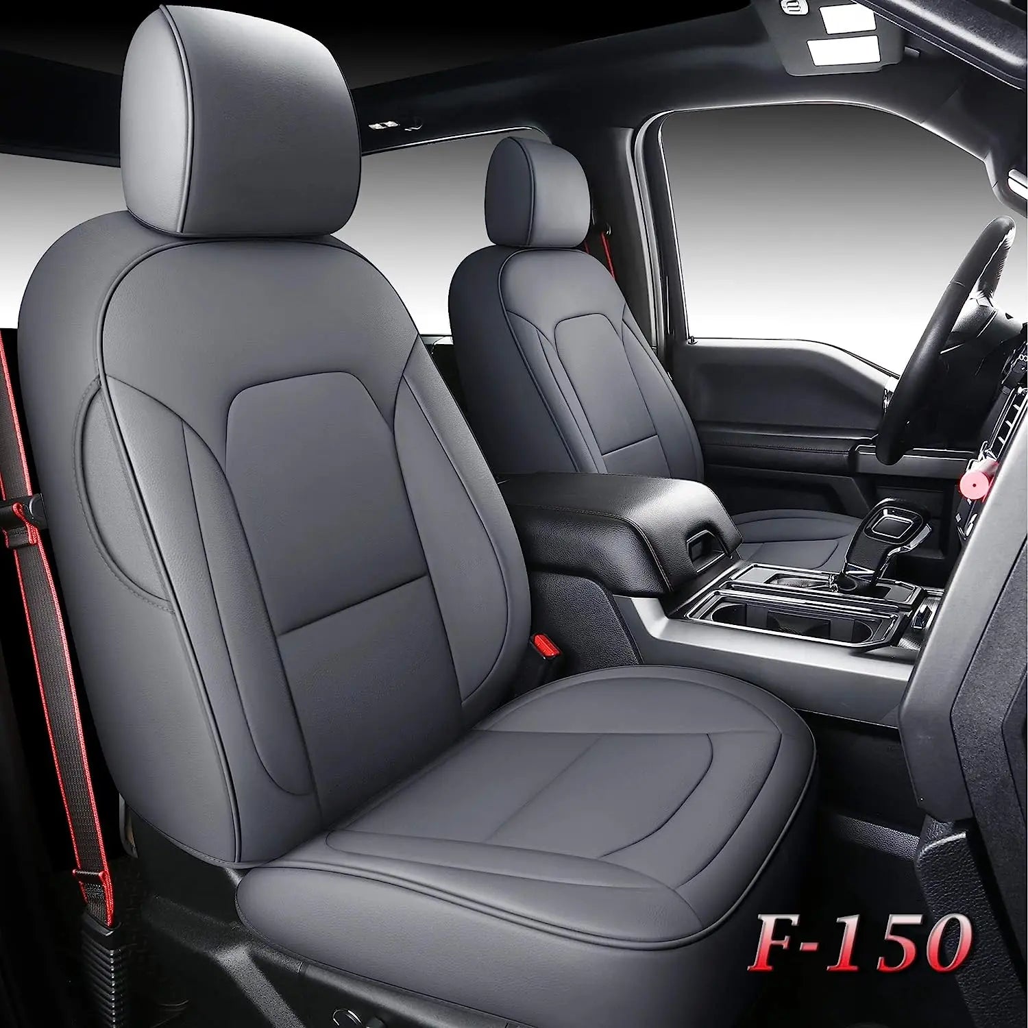 Custom Fit Leather Car Seat Covers for Ford F150 (2015–2023)