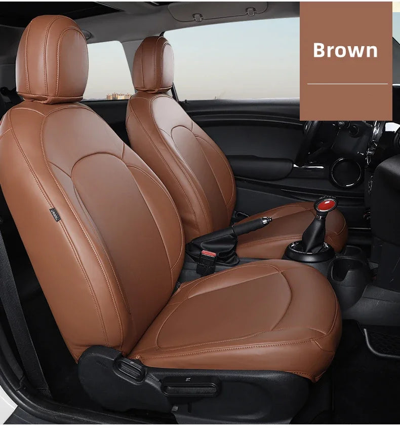 Custom Fit Leather Car Seat Covers for BMW Mini Cooper