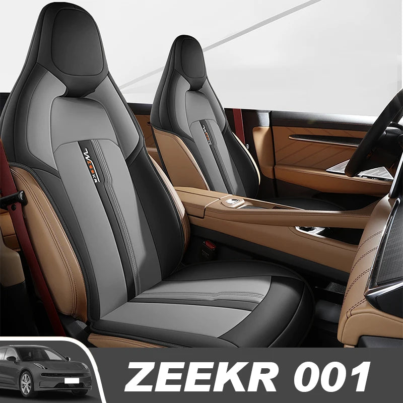 Custom Fit Artificial Leather Car Seat Covers for Zeekr 001 (Half Cover Set)