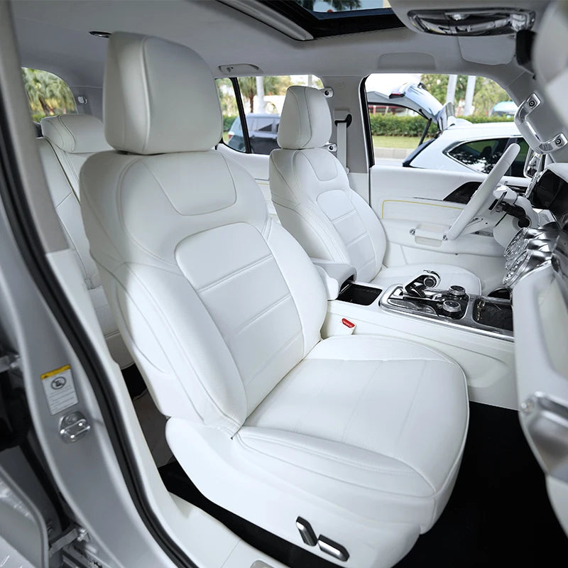 Custom Fit Leather Car Seat Covers for Tank 500 – 7-Seater