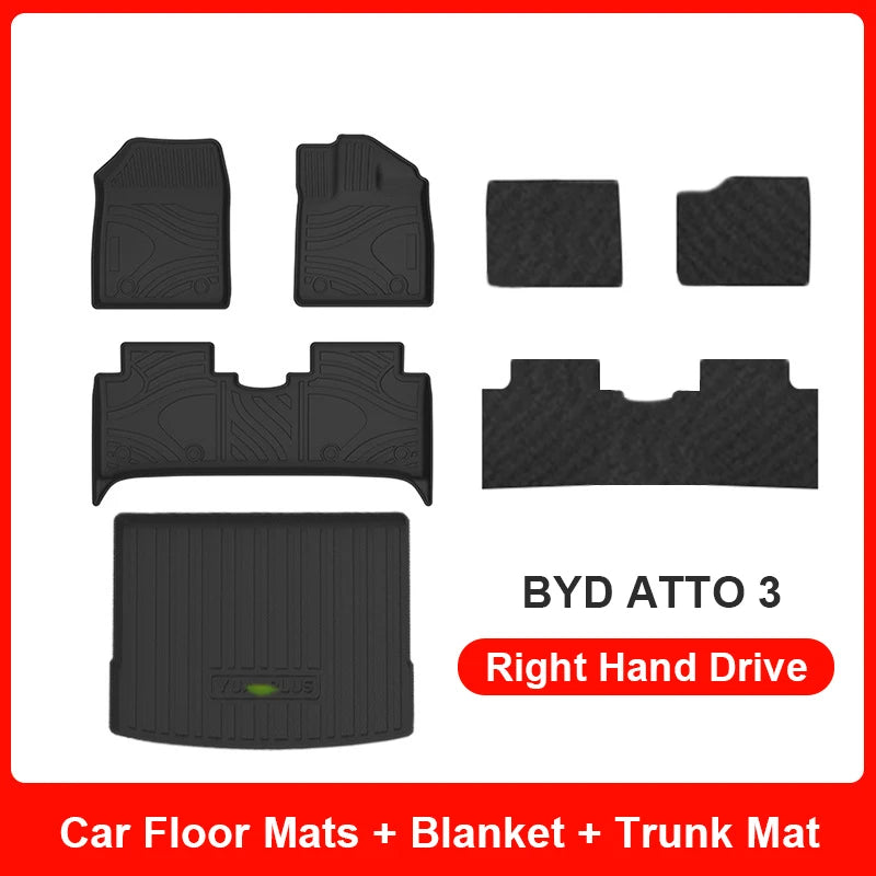 Custom TPE Floor Mats for BYD Atto 3