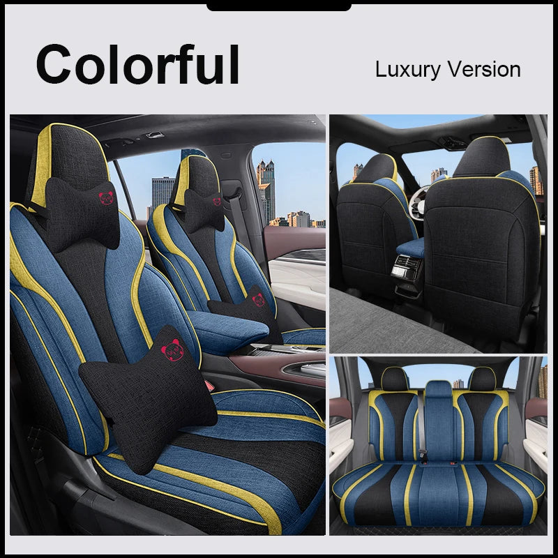 Custom Fit Flax Car Seat Covers for Geely Monjaro