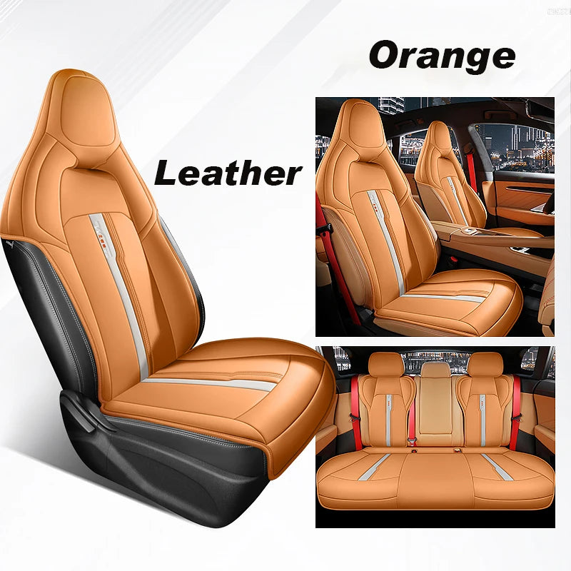 Custom Fit Artificial Leather Car Seat Covers for Zeekr 001 (Half Cover Set)
