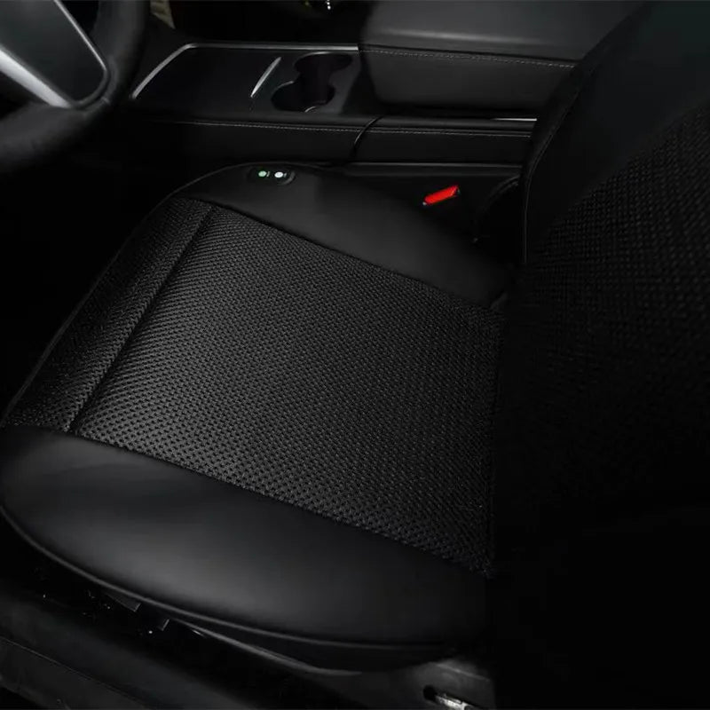 Custom Ventilated Car Seat Cooling Cushion with 8 Fans for Tesla Model 3 – Half Surround