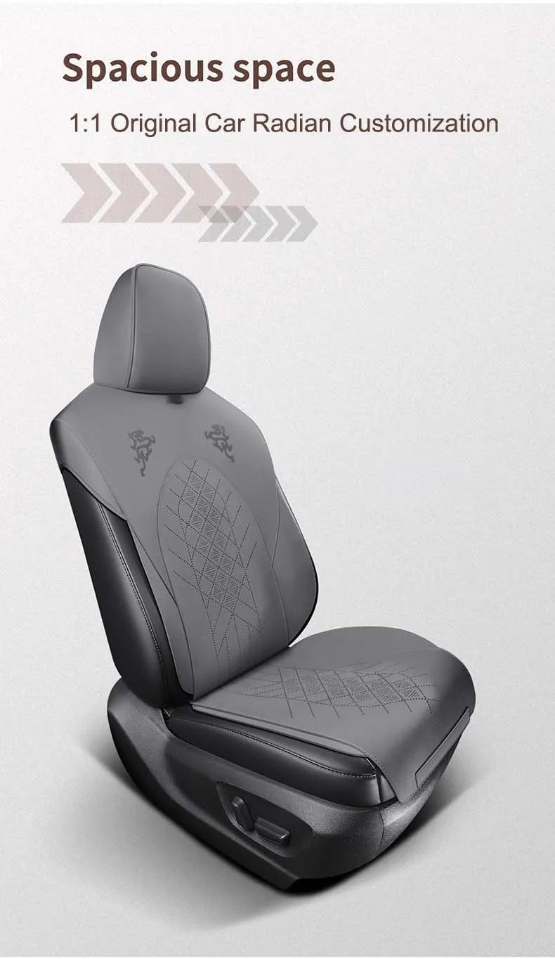 Custom Fit Half-Cover Alcantara Suede Car Seat Cushion Pads for Toyota Highlander